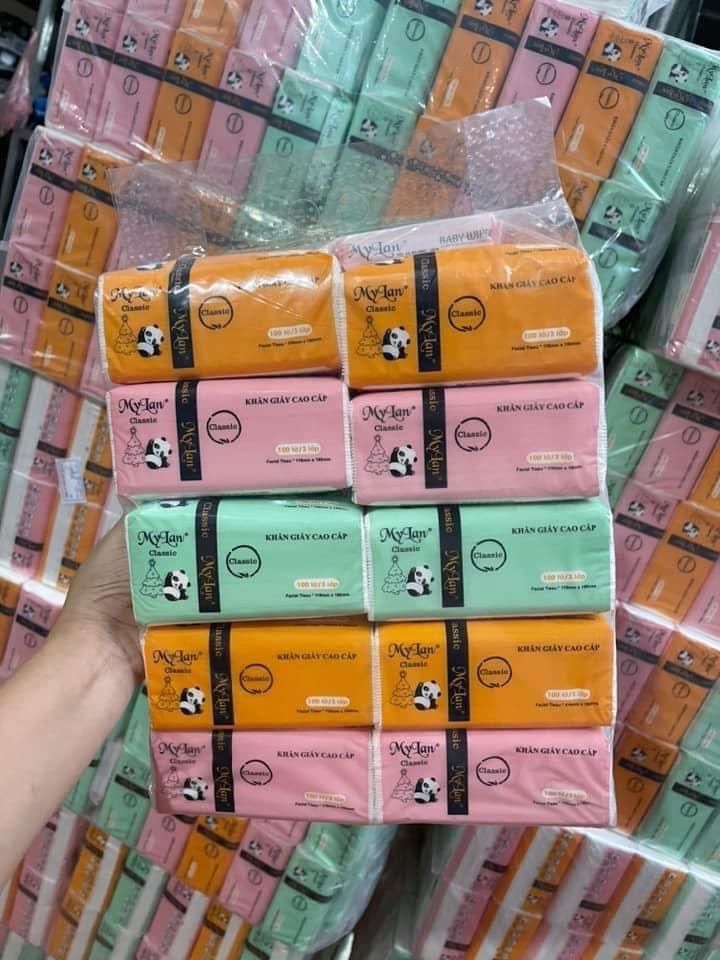 GIẤY ĂN GẤU TRÚC MYLAN CAO CẤP SET 10 GÓI